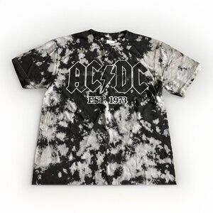 AC/DC Women’s Top T-shirt Short Sleeve Black White New‎ With Tags Size Small